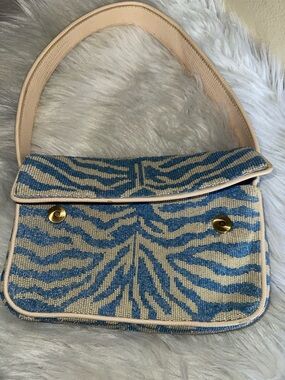 Staud beaded zebra bag